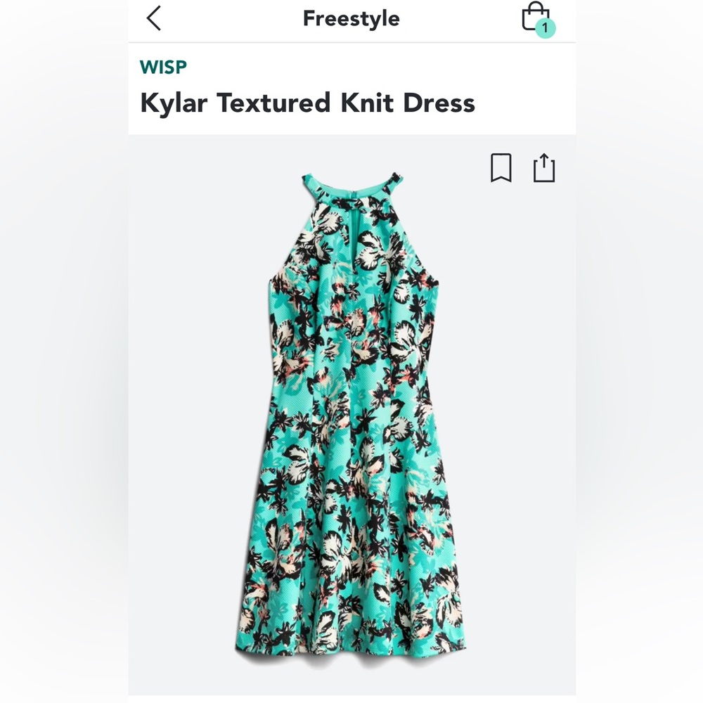 Wisp EUC size 10 dress Kylar textured knit